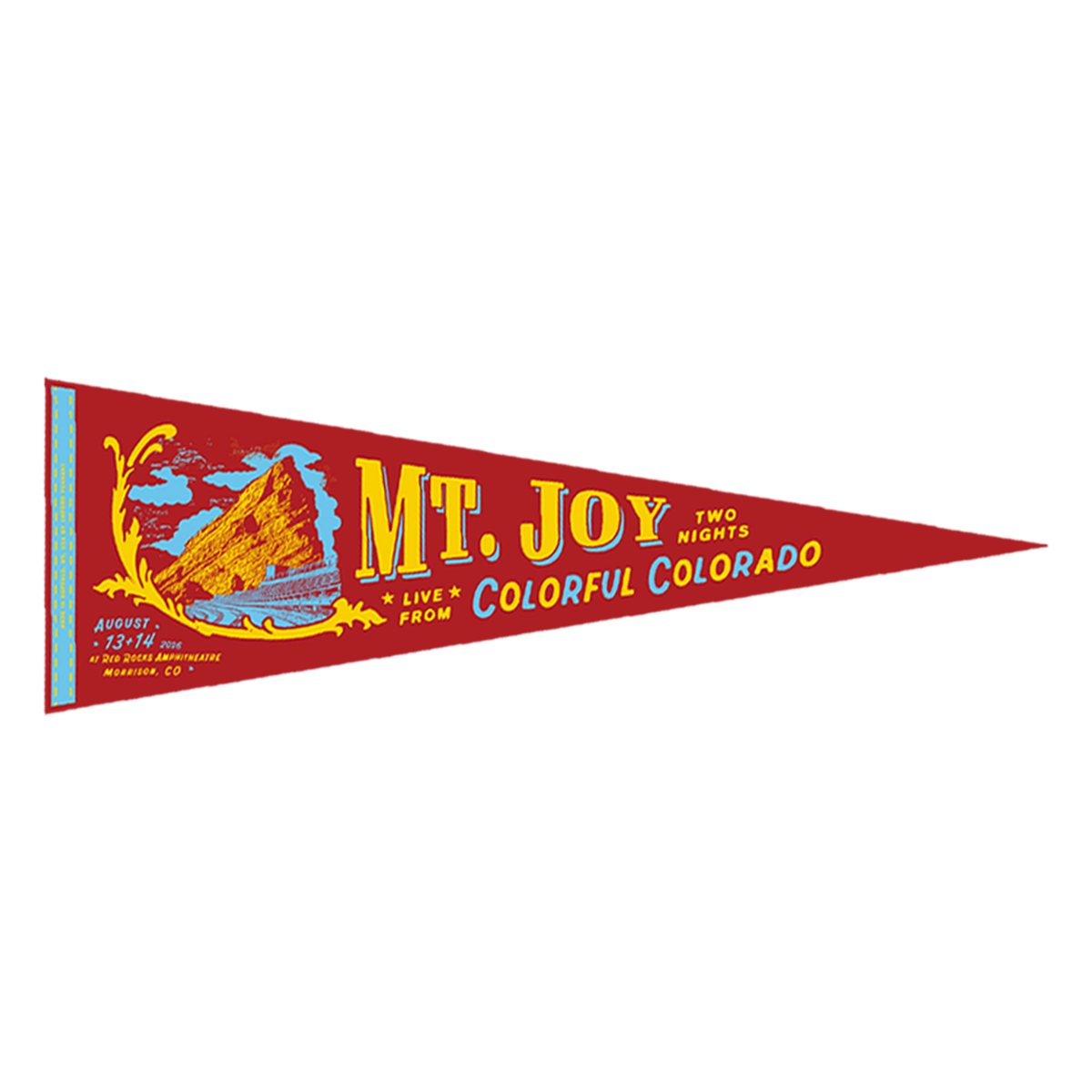 Red Rocks 2026 Felt Pennant - image 1