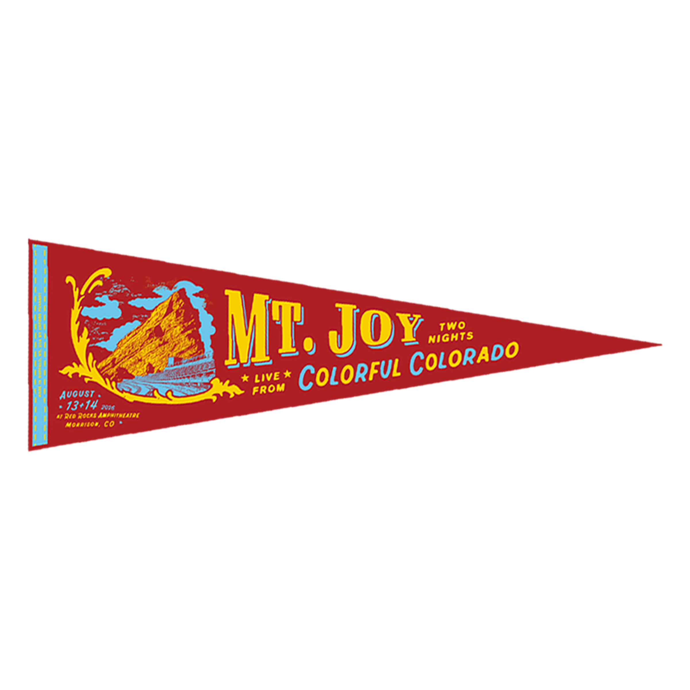 Red Rocks 2026 Felt Pennant - image 1
